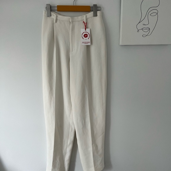 White high waisted women’s Trousers size 2 - Picture 2 of 4